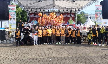 Danramil 2202/Palabuhanratu Ikuti Car Free Day, Senam Gurilaps, dan Jalan Santai HJKS Ke-155