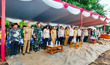 Danramil 2209/Lengkong Hadiri Peringatan Hari Tani Nasional ke-65 Tingkat Kabupaten Sukabumi