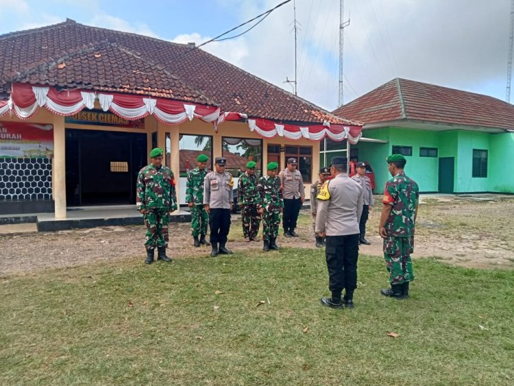 Sinergitas TNI-Polri Wujudkan Keamanan Wilayah di Ciemas