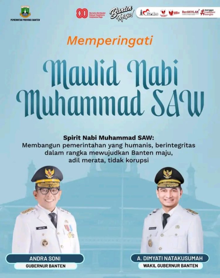 Pemerintah Provinsi Banten Gelar Peringatan Maulid Nabi Muhammad SAW