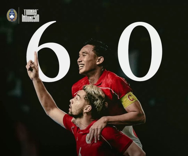 Timnas Indonesia Lumat Chinese Taipei 6-0 di Surabaya