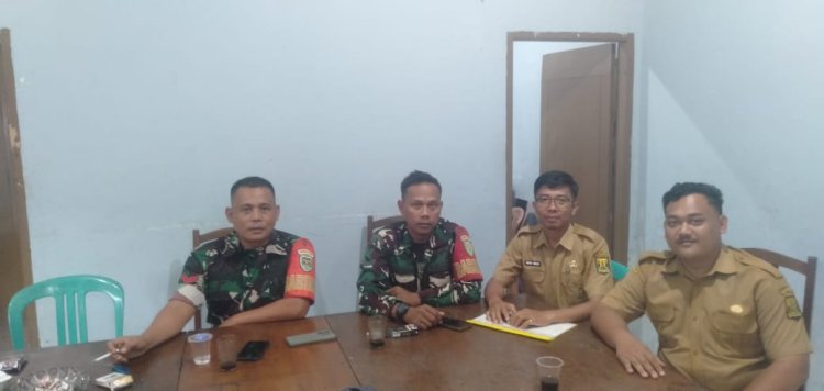 Penggantian Babinsa di Desa Cirendang, Kecamatan Cikakak