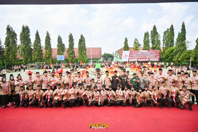 Apel Besar Hari Pramuka ke-64 Tingkat Kwarcab Pesawaran: Kolaborasi untuk Membangun Ketahanan Bangsa