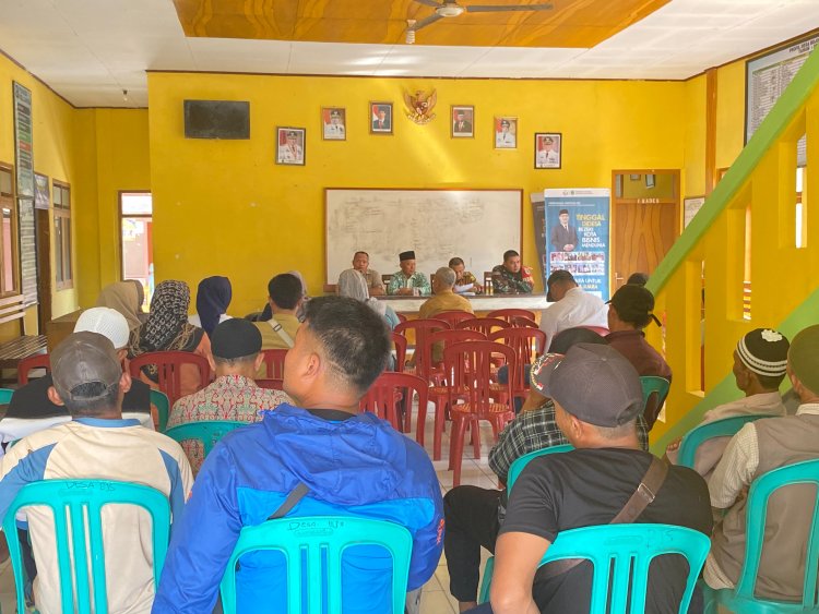 Babinsa Desa Bojongsari Koramil 2213/Jampang Kulon Hadiri Rapat Bulanan Pemdes dan Tokoh Masyarakat