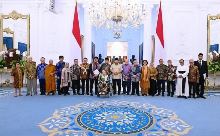 Presiden Prabowo Terima Tokoh Gerakan Nurani Bangsa di Istana Merdeka