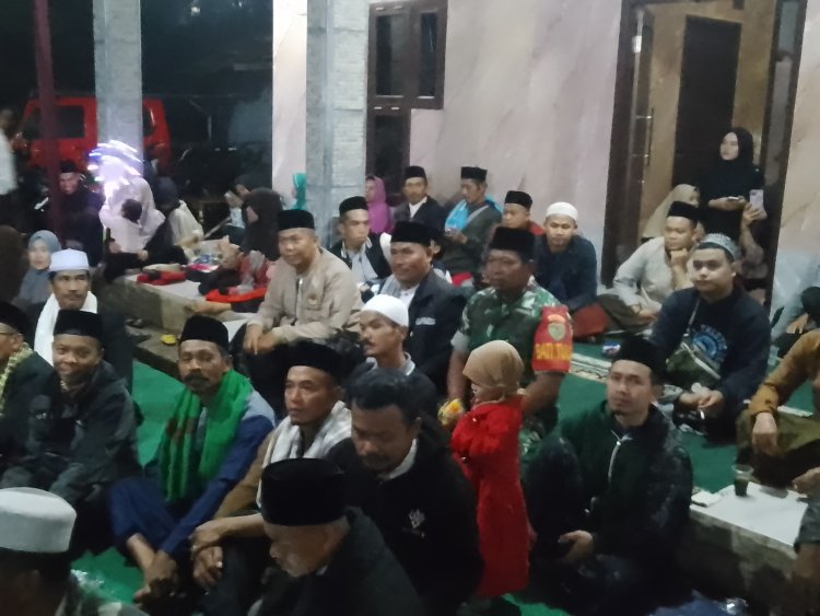 Babinsa 2209/Lengkong Hadiri Tablig Akbar Peringatan Maulid Nabi Muhammad SAW
