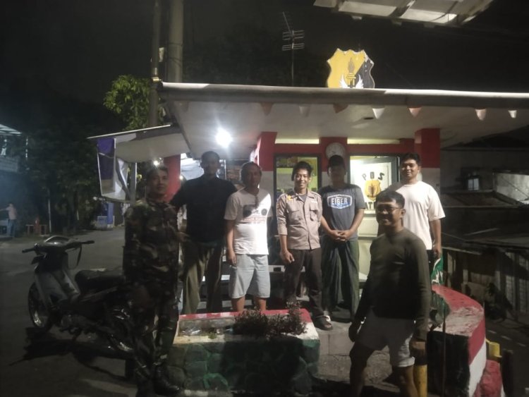 Babinsa Koramil 06-05/Bogor Utara Gelar Patroli Siskamling Bersama Warga Tegal Gundil