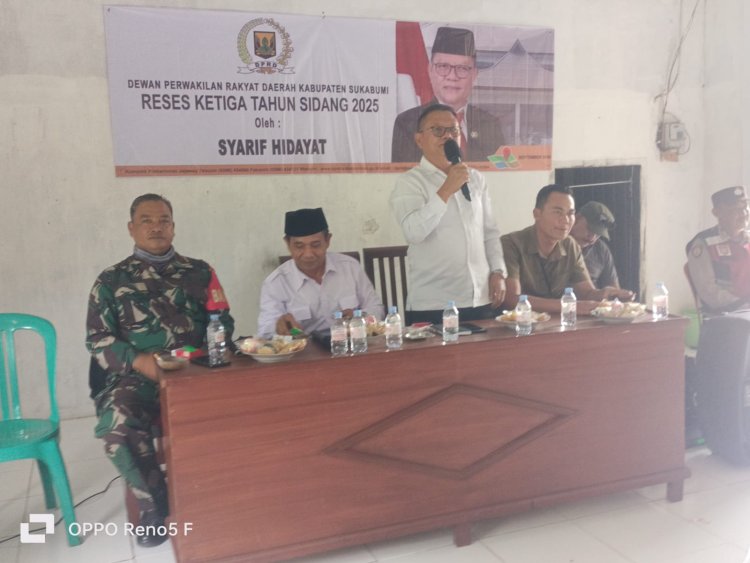 Babinsa Koramil 2210/Pabuaran Hadiri Reses DPRD di Desa Bantarsari