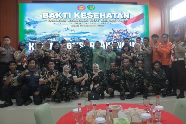 Dalam Rangka HUT ke-80 TNI, Kodim 0606/Kota Bogor Gelar Bakti Sosial Donor Darah