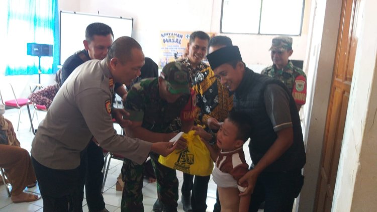 Danramil 2211/Sagaranten Hadiri Sunatan Massal Dalam Rangka HUT ke-155 Kabupaten Sukabumi