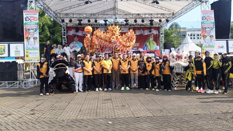 Danramil 2202/Palabuhanratu Ikuti Car Free Day, Senam Gurilaps, dan Jalan Santai HJKS Ke-155