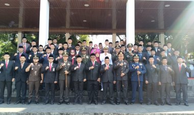 Dandim 0622/Kabupaten Sukabumi Hadiri Upacara Peringatan Hari Kesaktian Pancasila 2025 di Alun-Alun Palabuhanratu