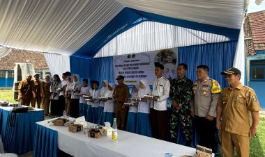 Babinsa Koramil 2215/Ciemas Hadiri Peresmian Satuan Pelayanan Pemenuhan Gizi Program Makan Bergizi Gratis