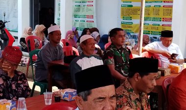 Babinsa Koramil 2214/Surade Hadiri Peringatan Maulid Nabi Muhammad SAW di Desa Gunung Batu