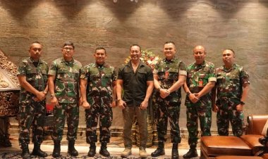 Pangkormar Anjangsana ke Mantan Panglima TNI Jenderal TNI (Purn) Andika Perkasa