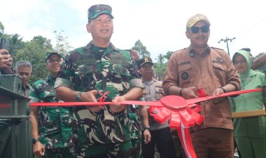 Akses 4 Desa Terhubung! Pangdam III/SLW Resmikan Jembatan Panel Garuda Bantuan Presiden RI