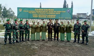 Ziarah Rombongan Dalam Rangka HUT TNI ke-80 Tahun 2025 di Taman Makam Pahlawan Dreded Kota Bogor