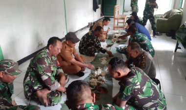 Danramil 2211/Sagaranten Gelar Syukuran Kenaikan Pangkat Anggota