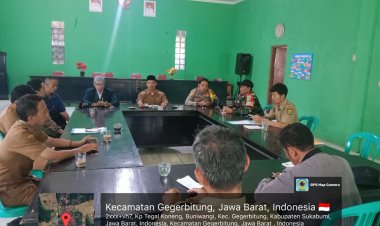 Babinsa Koramil 2208/Nyalindung Desa Buniwangi Hadiri Rapat Koordinasi Mingguan Bersama Aparatur Desa