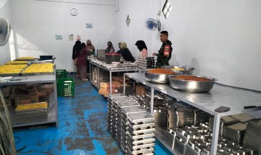 Babinsa Koramil 2211/Sagaranten Laksanakan Monitoring Dapur MBG