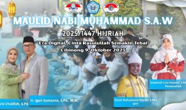 SMK Mekanik Bogor Cibinong Gelar Peringatan Maulid Nabi Besar Muhammad SAW  Mengusung Tema:, Era Digital, Cinta Rasulullah Semakin Tebal