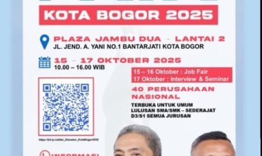 Job Fair Kota Bogor 2025 Digelar di Plaza Jambu Dua, Hadirkan 40 Perusahaan Nasional
