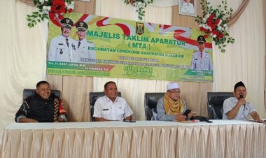 Danramil 2209/Lengkong Hadiri Acara Majelis Taklim Aparatur Kecamatan Lengkong