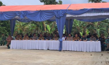 Danramil 2207/Jampangtengah Hadiri Launching Program Makan Bergizi Gratis di Sindangresmi