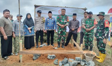 Danramil 2209/Lengkong Hadiri Peletakan Batu Pertama Koperasi Desa Merah Putih