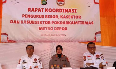 Satgas Provos Resmi Dibentuk, Pokdarkamtibmas Resort Metro Depok Gelar Rakor dan Konsolidasi