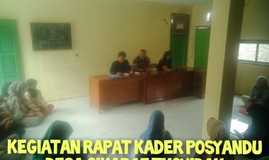 Babinsa Koramil 2204/Cikidang Dampingi Kegiatan Posyandu di Desa Cikarae Thoyibah