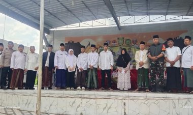 Danramil 2209/Lengkong Hadiri Peringatan Hari Santri Nasional ke-10 Tahun 2025 Tingkat Kecamatan Lengkong