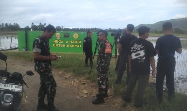 Danramil 2215/Ciemas Dampingi Tim Sinpo TV Liput Sistem Pengairan dan Testimoni Penerima Manfaat Program Kasad