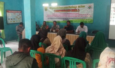 Babinsa Koramil 2211/Sagaranten Hadiri Musyawarah Perencanaan Pembangunan Desa Curugluhur