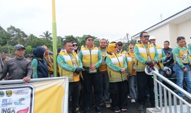 DANDIM 0622/KAB. SUKABUMI IKUTI TOURING NGABUMI SEASON 4 DALAM RANGKA HARI JADI KABUPATEN SUKABUMI KE-155