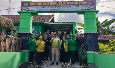 KUNKER DANDIM 0622, TEGASKAN JAGA KESEHATAN & MONITORING WILAYAH DI KORAMIL 2213 JAMPANGKULON