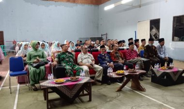 Danramil 2207/Jampangtengah Hadiri Acara Pisah Sambut Camat Purabaya