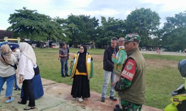Danramil 2214/Surade Laksanakan Pengamanan Touring Forkopimda di Pantai Ujung Genteng