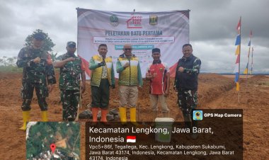 DANDIM 0622/KAB. SUKABUMI BERSAMA UNSUR FORKOPIMDA TINJAU LOKASI KDKMP DI DESA TEGALEGA