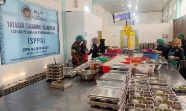 Babinsa Koramil 2206/Parakansalak Laksanakan Pengecekan Dapur SPPG Parakansalak 1