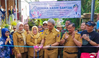 Rampung, Dedie Rachim Resmikan Jalan Penghubung Dua Kelurahan