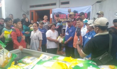 Anggota DPR RI H. Iman Adinugraha Salurkan 1.500 Paket Sembako untuk Warga Terdampak Banjir di Cikahuripan, Cisolok