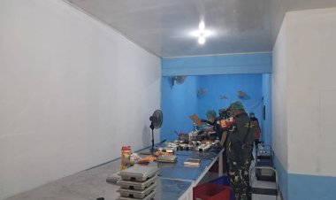 Babinsa Koramil 2207/Jampangtengah Laksanakan Pengecekan Persiapan Pendistribusian Makan Bergizi Gratis di Desa Sindangresmi