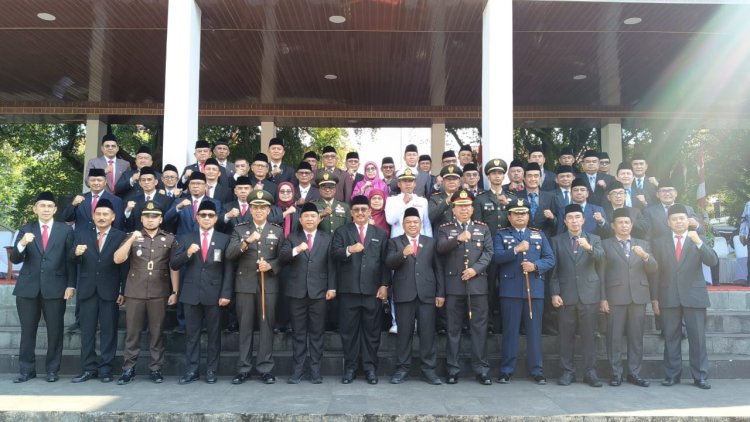 Dandim 0622/Kabupaten Sukabumi Hadiri Upacara Peringatan Hari Kesaktian Pancasila 2025 di Alun-Alun Palabuhanratu