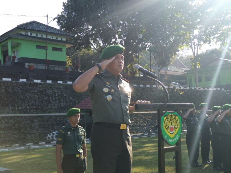 Kodim 0622/Kabupaten Sukabumi Gelar Upacara Kenaikan Pangkat Periode 1 Oktober 2025