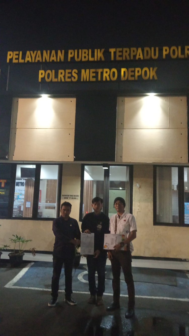 Lembaga aliansi indonesia melaporkan oknum TPPO ke POLRES Metro Depok.