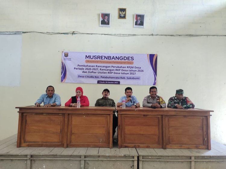 Babinsa Desa Cikadu Hadiri Musrenbang Desa Citarik Tahun 2025