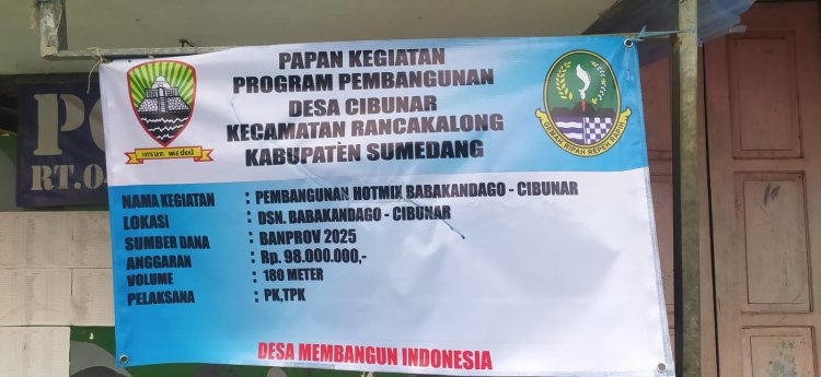 Desa Cibunar Bangun Jalan Hotmix Babakandago – Cibunar: Warga Sambut Gembira, Infrastruktur Desa Terus Diperkuat