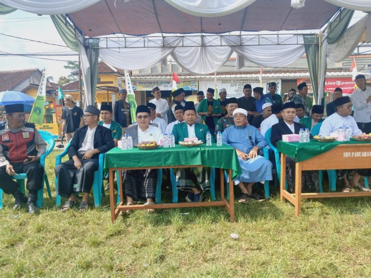 Babinsa Koramil 2210/Pabuaran Hadiri Lomba Hari Santri di Kecamatan Lengkong