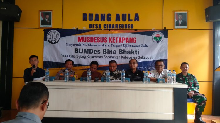 Babinsa Koramil 2211/Sagaranten Hadiri Musyawarah Desa Khusus Ketahanan Pangan dan Uji Kelayakan Usaha BUMDes